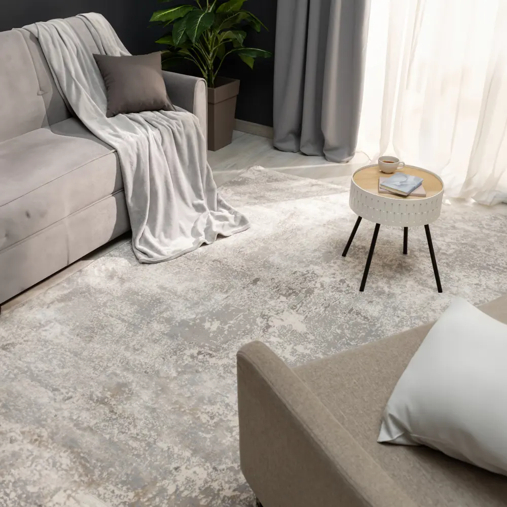 Santreyd Luxury — серый полипропиленовый ковер 200×300 см для современного интерьера 84462959 STLM-0050367