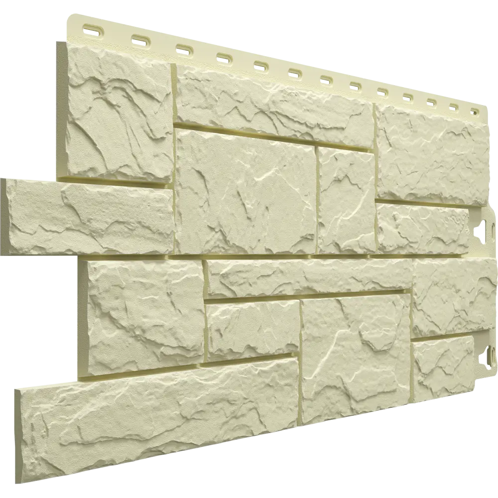 Фасадная панель Docke Dacha слоистый камень 930x406 мм светло-желтый 0.38 м² DÖCKE STLM-2210962