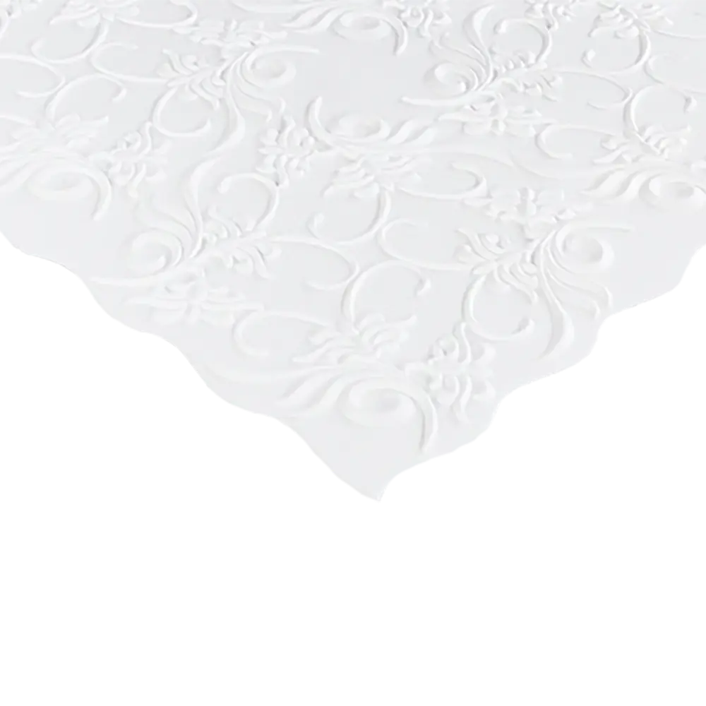 Плитка потолочная бесшовная полистирол белая Формат Нарцисс 50 x 50 см 2 м² FORMAT STLM-2126757 - Вид №1