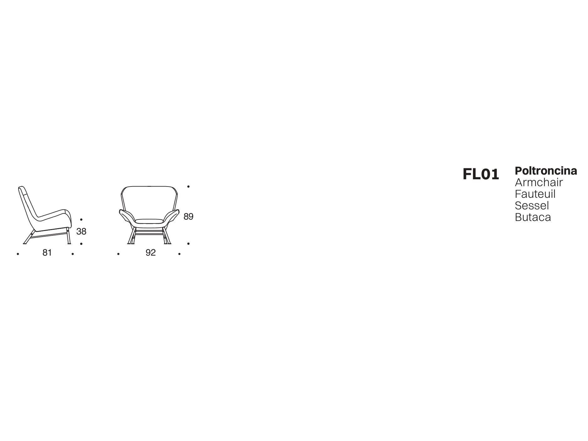 Кресло с подлокотниками VALENTINI FLAP ARCH-00010524 - Вид №2