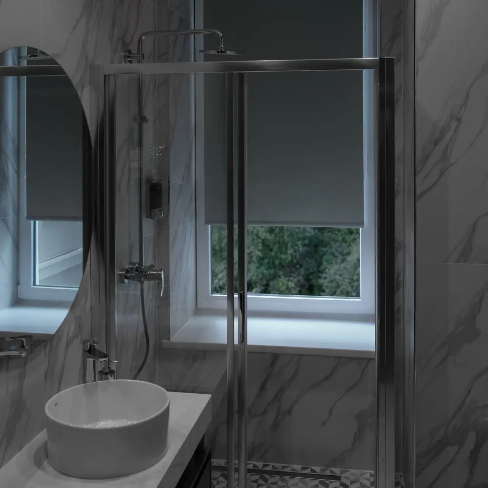 Штора рулонная блэкаут 160x175 см светло-серая PRAKTO BLACKOUT STLM-2107790 - Вид №4