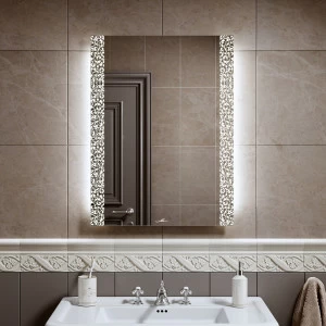 Зеркало настенное с подсветкой 60х80 см белое Delveto ALAVANN DELVETO 303924 Белый;зеркальный