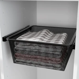 Выдвижная корзина с рамой KONSENSA Лион 36.8x38.6x14.4 см цвет черный 89436153 STLM-2005438