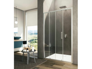 Стеклянная ниша душевая кабина с раздвижной дверью