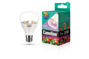16492823 Светодиодная лампа для растений LED20-PL E27 20Вт 220В 14310 Camelion