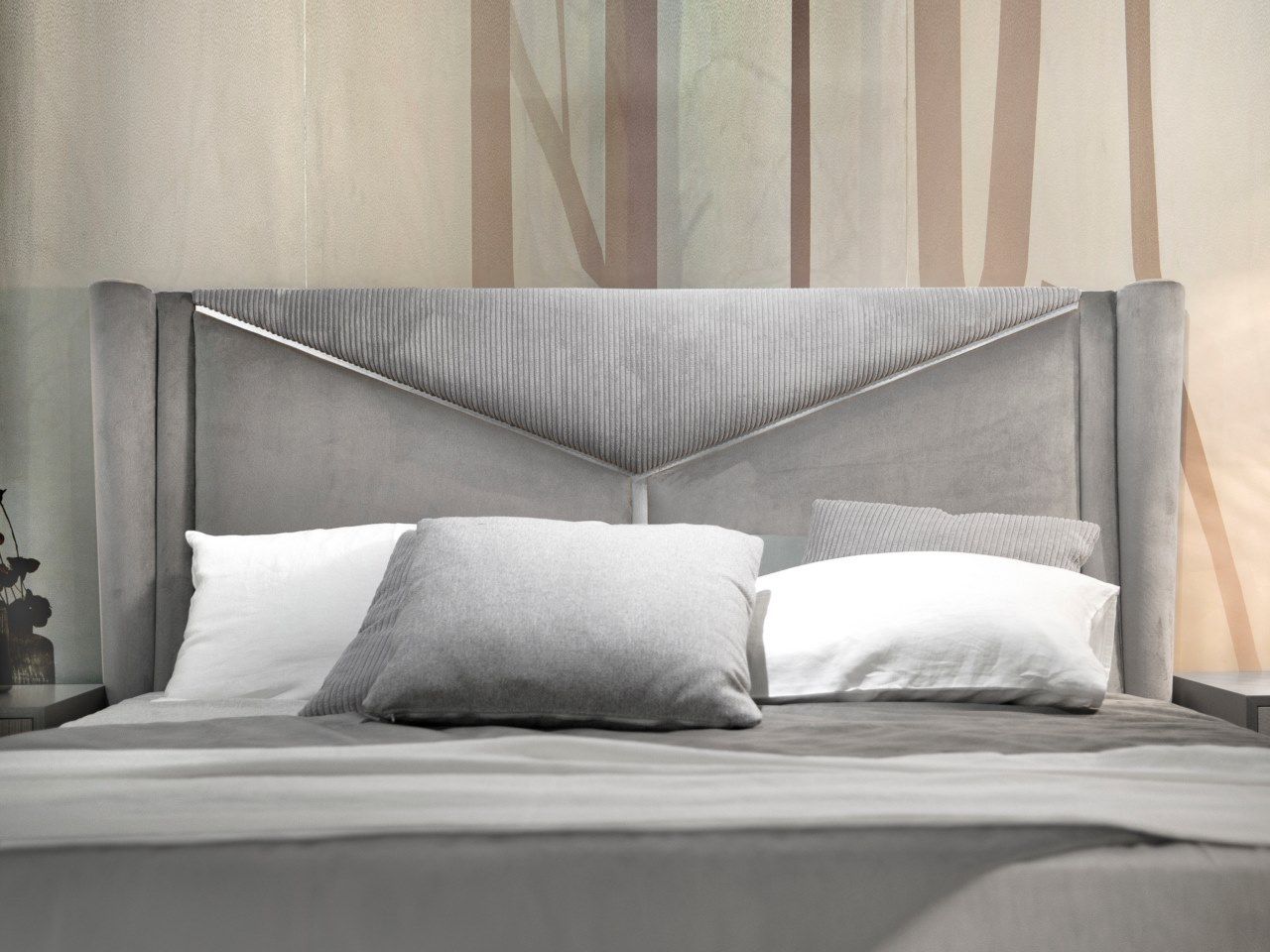 Двуспальная кровать из ткани с мягким изголовьем CASA +39 Morfeo ARCH-00014470 - Вид №1