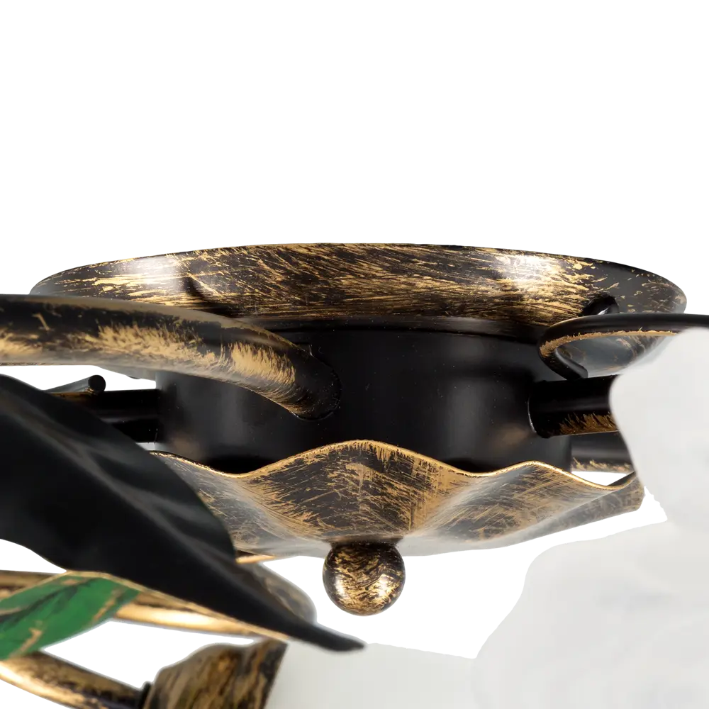 Люстра «Флорин», 5хЕ14х60 Вт, цвет чёрный, золотой ЗАВОД ЭЛЕТЕХ STLM-2038207 - Вид №4