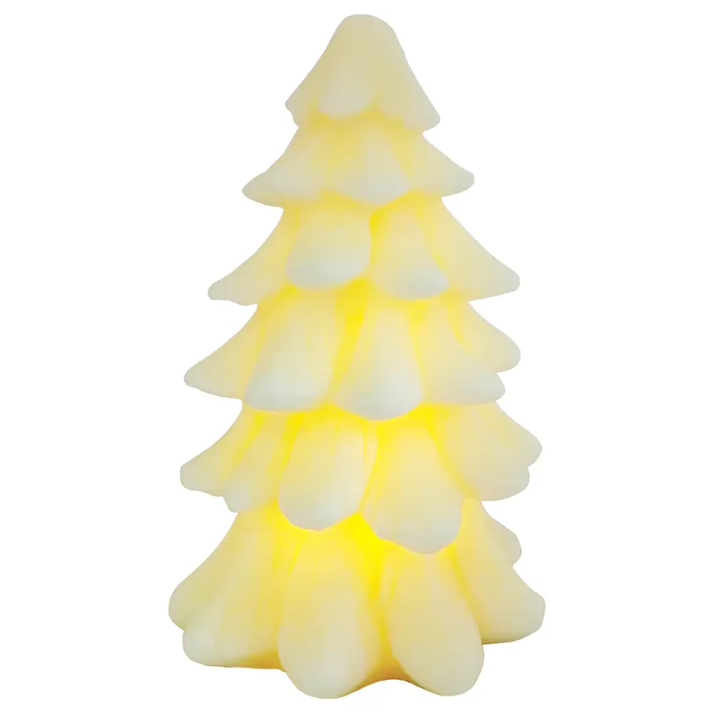 89378390 Свеча Снежная елка для дома 1 светодиод 18 см белый STLM-1389048 Santreyd  - Вид №1