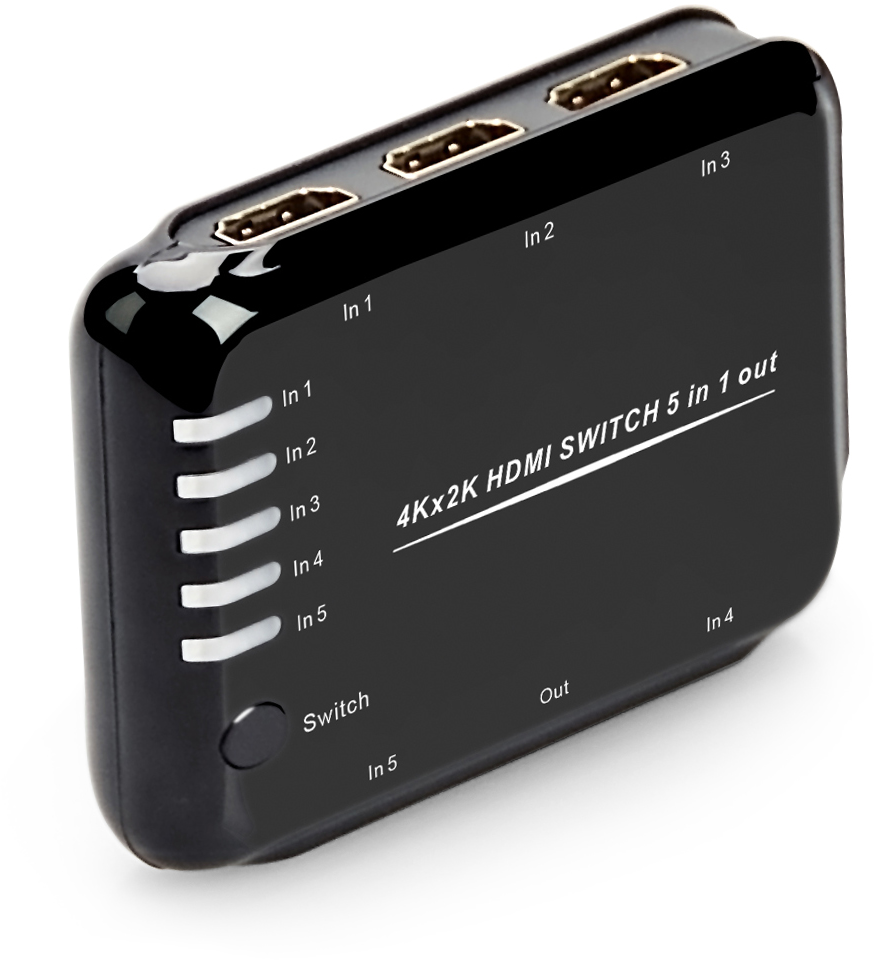 GL-vTC06 переключатель hdmi 5 к 1 серия greenline Greenconnect Santreyd  - Вид №1