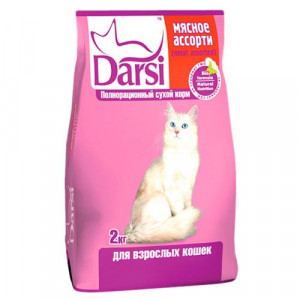 ПР0036701 Корм для кошек мясное ассорти сух. 2кг Darsi