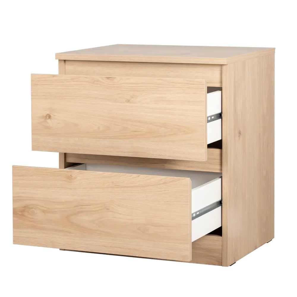 Santreyd — Прикроватная тумба с двумя ящиками в стиле дуб гикори 86188351 STLM-0066673 - Вид №5