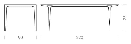 Прямоугольный стол из грецкого ореха Gazzda Фавн ARCH-00011323 - Вид №12