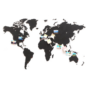 1601-11 new Пазл «карта мира» черная 150х90 см new Mimi