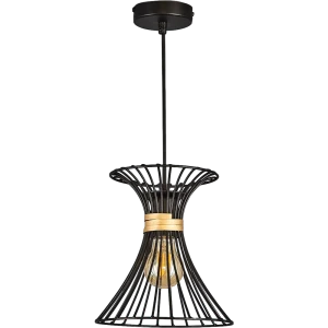 Светильник подвесной Завод Элетех Талия 1 лампа 5 м² цвет черный