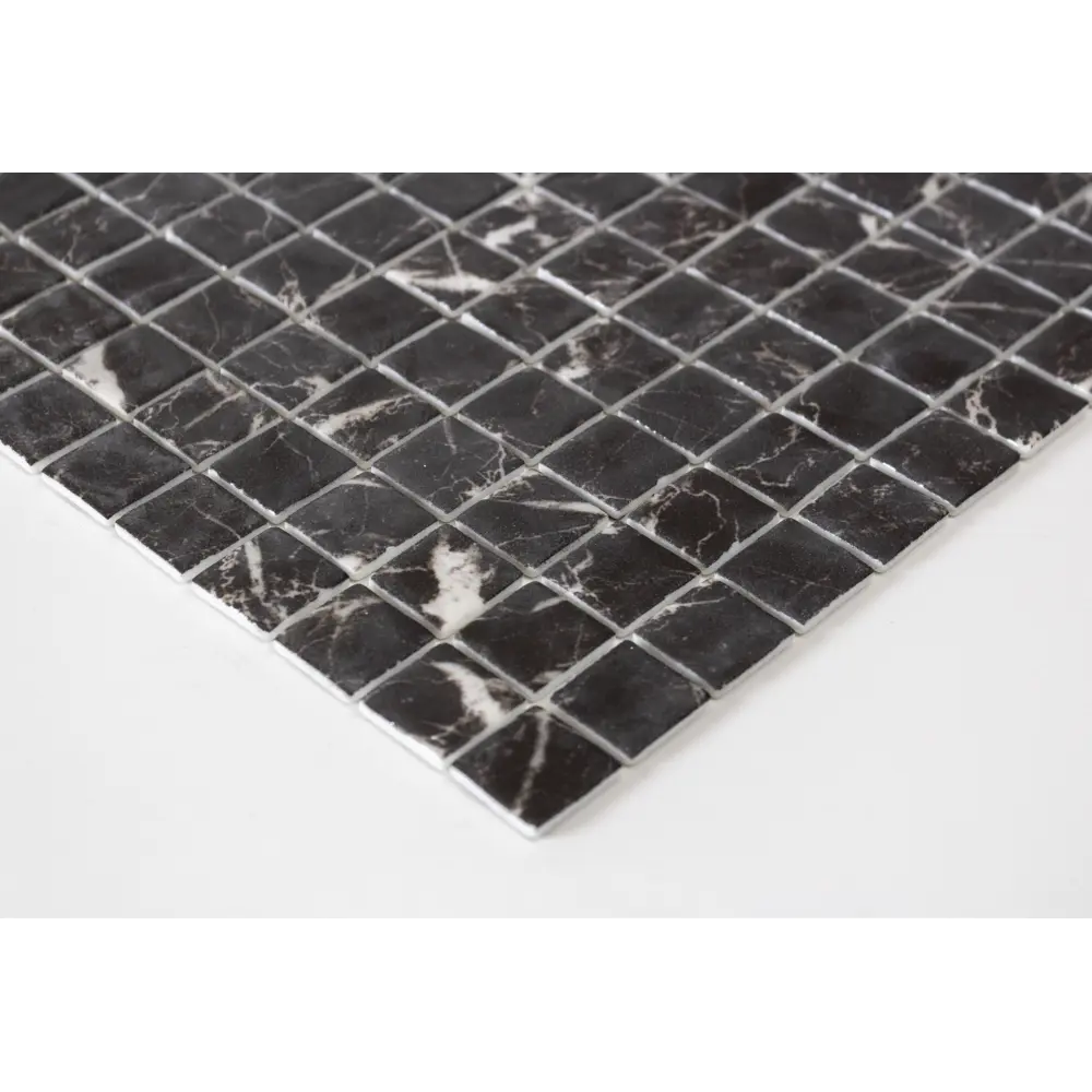 Мозаика Marble Nero Marq Antislip стекломасса 31.1x4.9 см цвет черный Santreyd Мозаика Onix STLM-2091944 - Вид №3