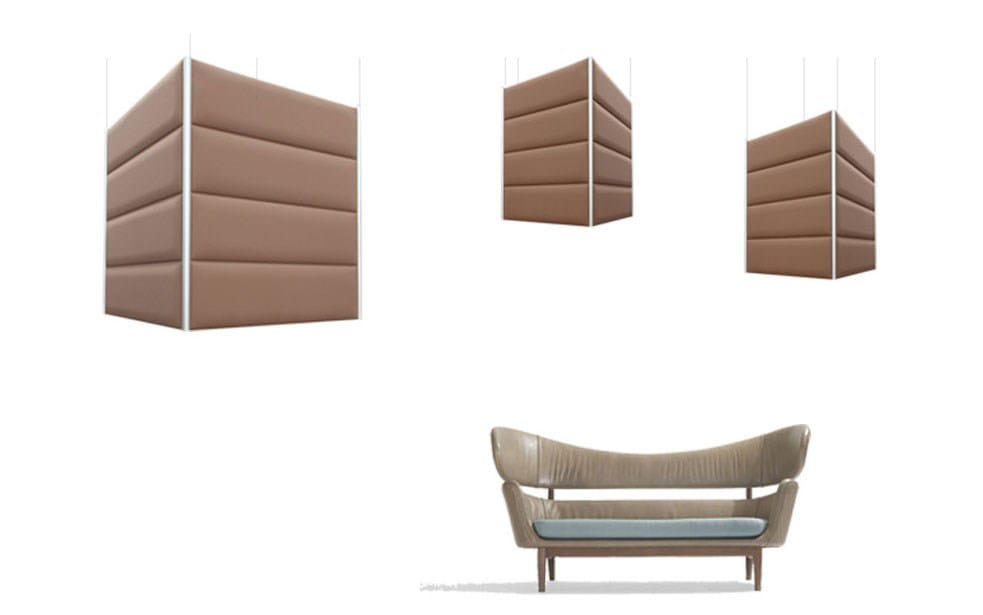 Акустическая панель из полиэфирного волокна Slalom ECOrange ARCH-00070722 - Вид №1