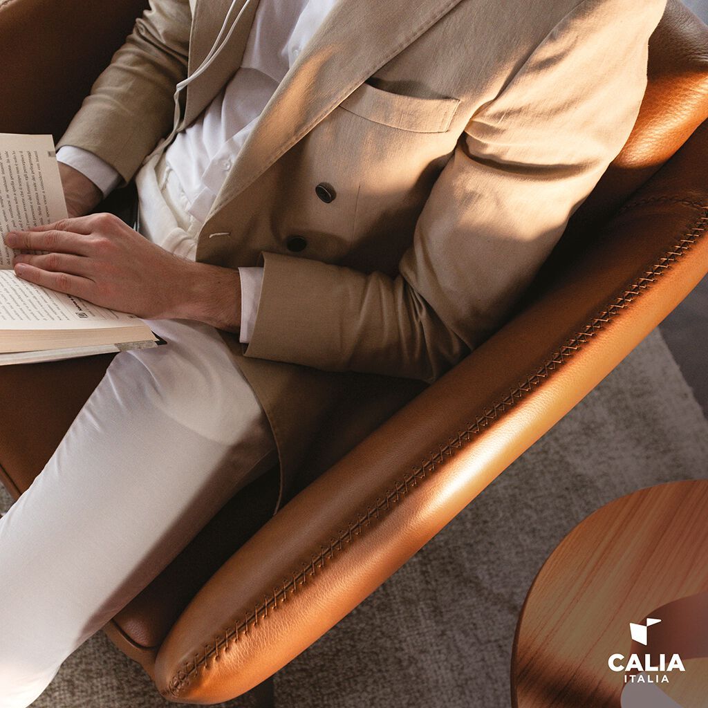 Кожаное кресло с подлокотниками Calia Italia Superior ARCH-00023584 - Вид №2