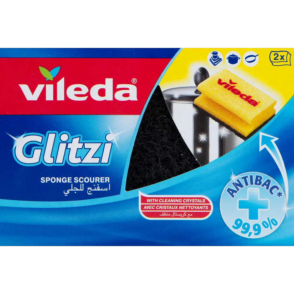 Губка для кастрюль Vileda «Глитци», 2 шт STLM-2078755 - Вид №3
