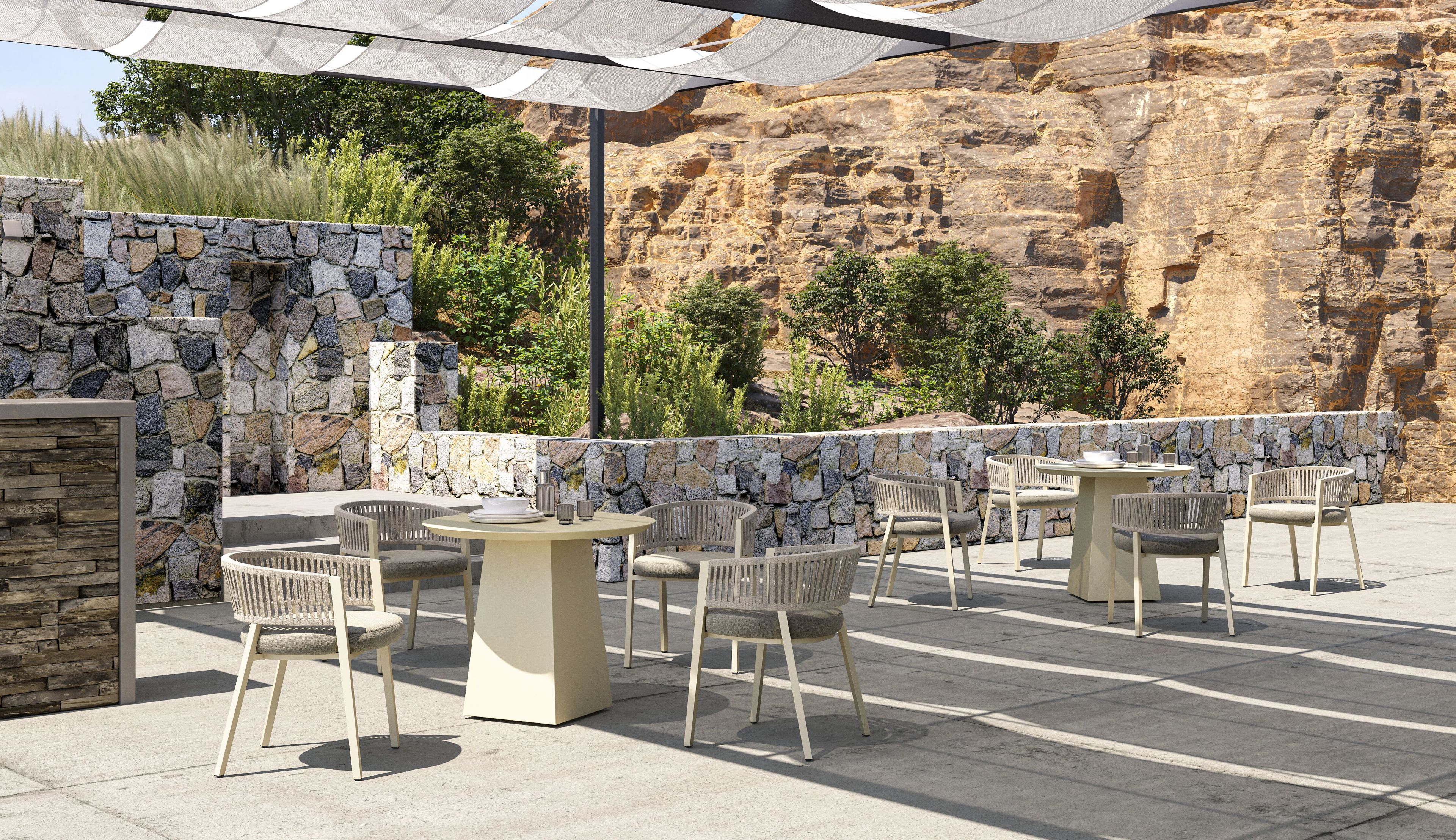 2-местный тканевый садовый диван VINEKO Mia ARCH-00023798 - Вид №4