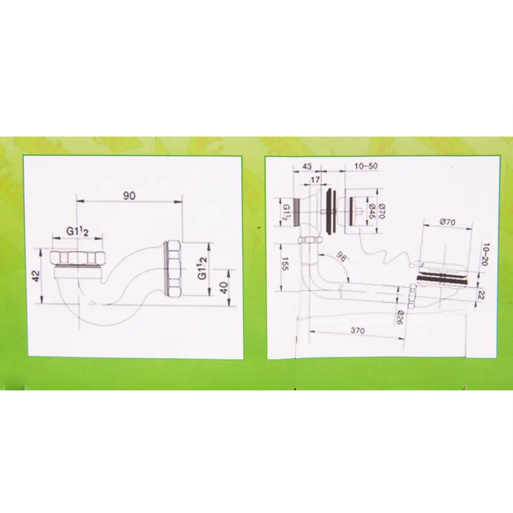 Слив-перелив для открытой ванны VIDAGE STLM-2059296 - Вид №2