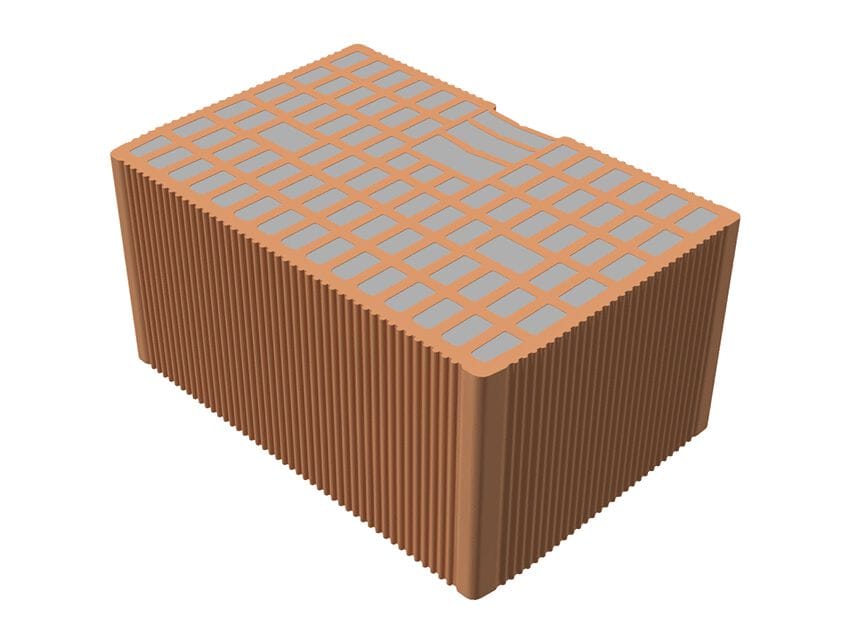 Блок для армированной кладки T2D POROTON® вооруженная кладка ARCH-00099575 - Вид №1