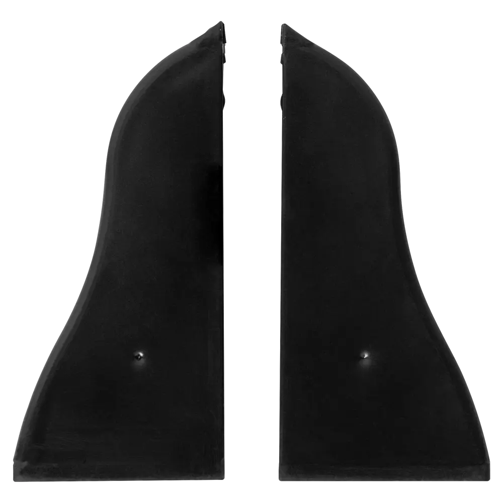 Заглушки для плинтуса Pro Дом 5.5 см ПВХ цвет черный 89443411 STLM-2017051 Santreyd 