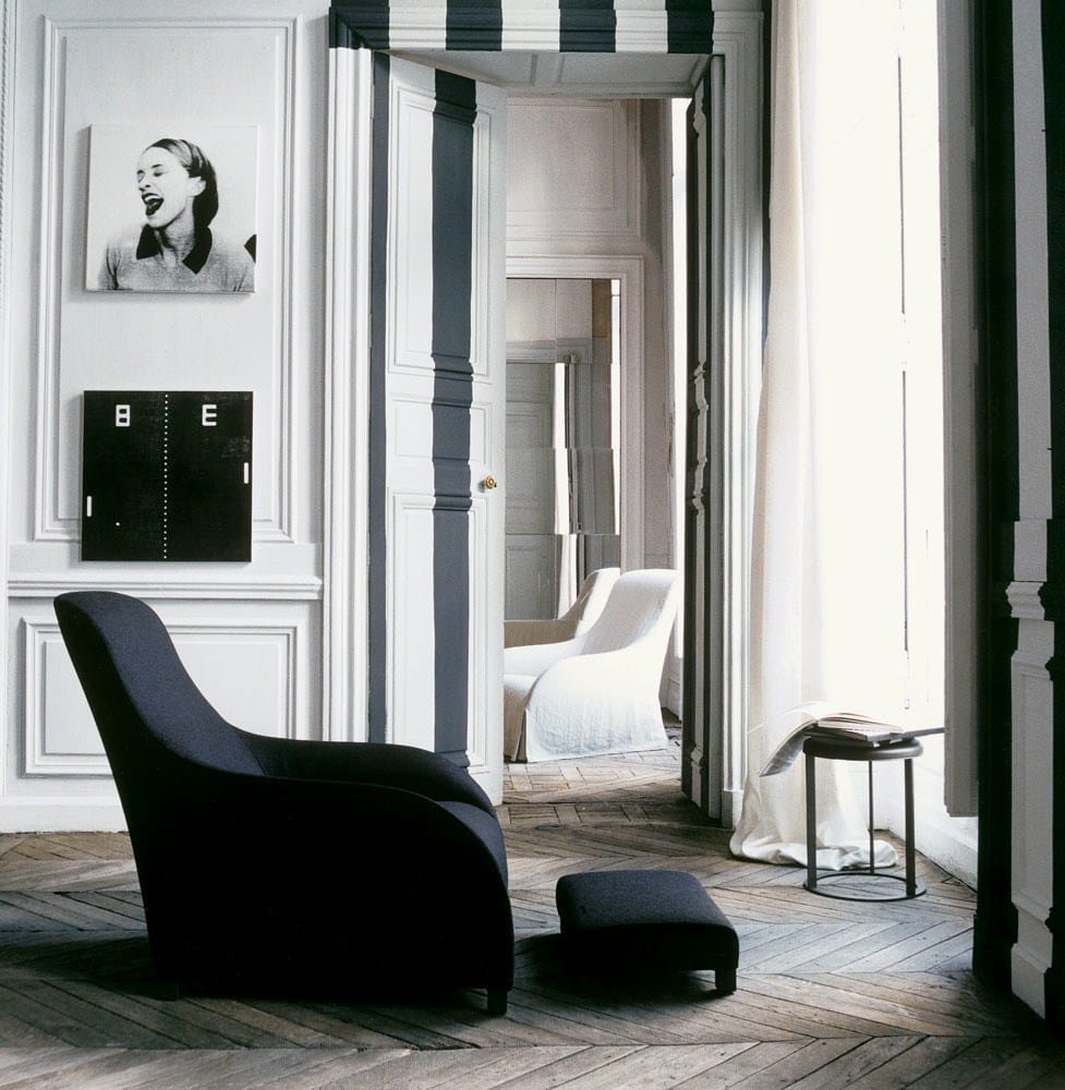 Тканевое кресло bergère с высокой спинкой для ног Maxalto ARCH-00013691 - Вид №1