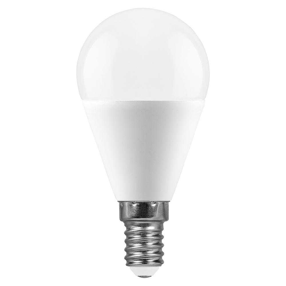 91268802 Лампа светодиодная LB-750 Шарик E14 11W 4000K, белый STLM-0529542 FERON