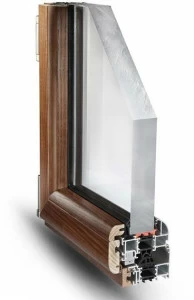 Fresia Alluminio Окно с терморазрывом из алюминия и дерева