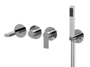 Встраиваемый однорычажный смеситель для душа с ручным душем