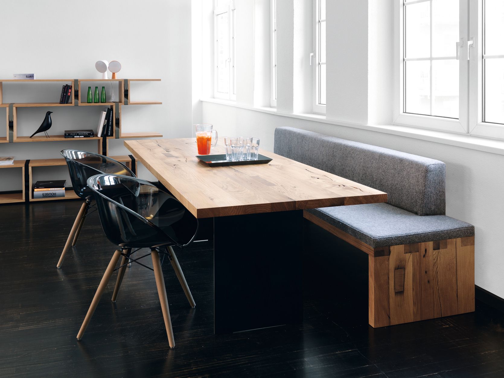 Деревянная мягкая скамейка со спинкой JANUA SC 02 ARCH-00075764 - Вид №6