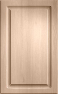 Фасады для кухни Классика Фрезеровка «Прямоугольник+» Акация светлая №90