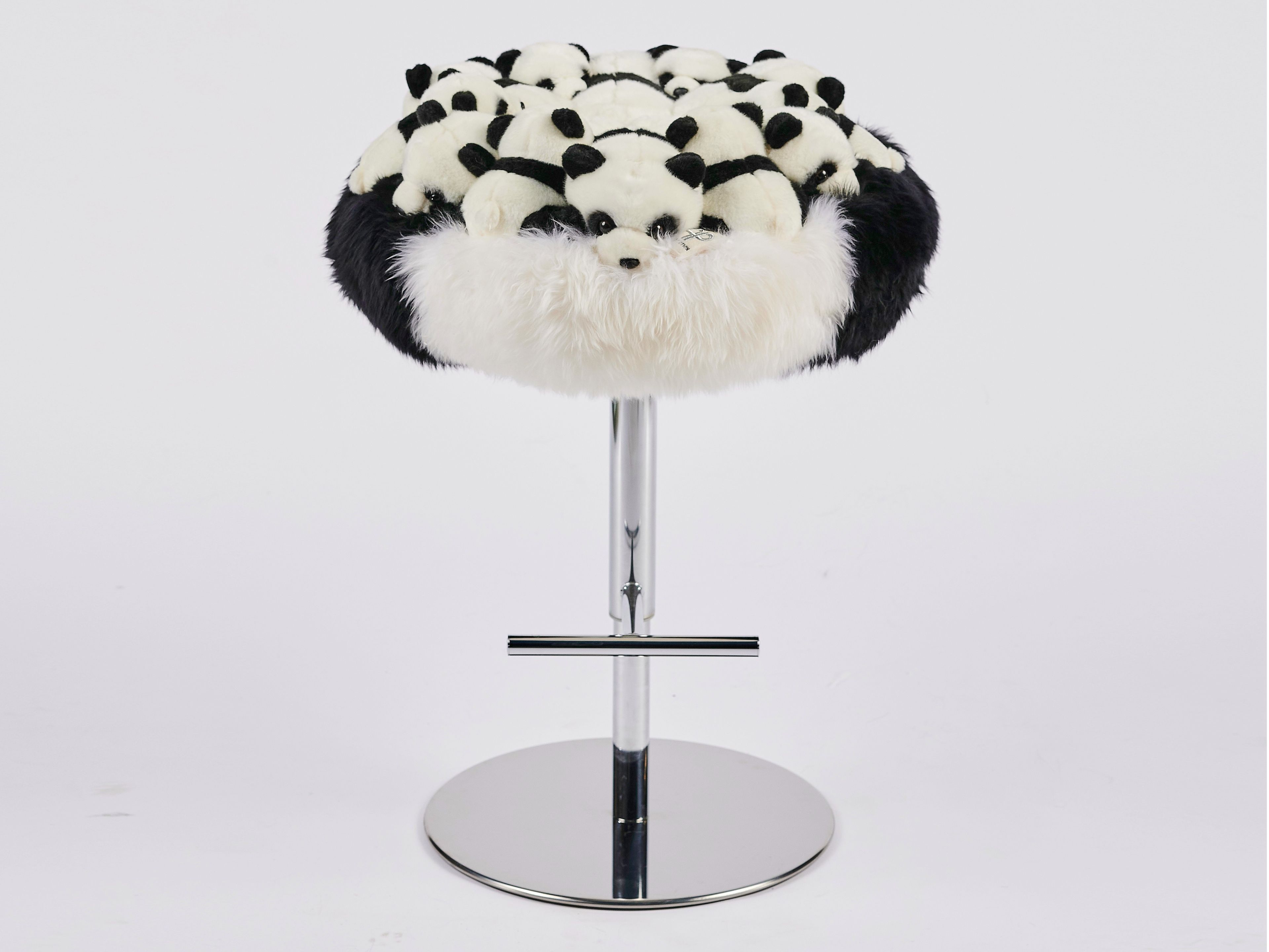 Полиэстер барный стул с подставкой для ног APCOLLECTION Panda ARCH-00078919