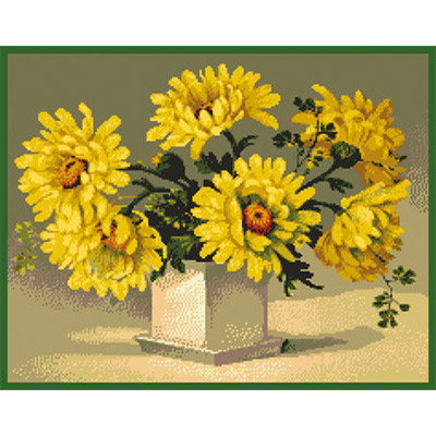 230х180кл Схема для вышивания цв. А3 ДК-232 "Букет" Santreyd 