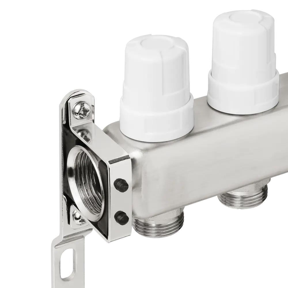 Коллекторная группа с расходомерами Pro Aqua 1"x3/4" 12 выходов нержавеющая сталь STLM-2181433 - Вид №3