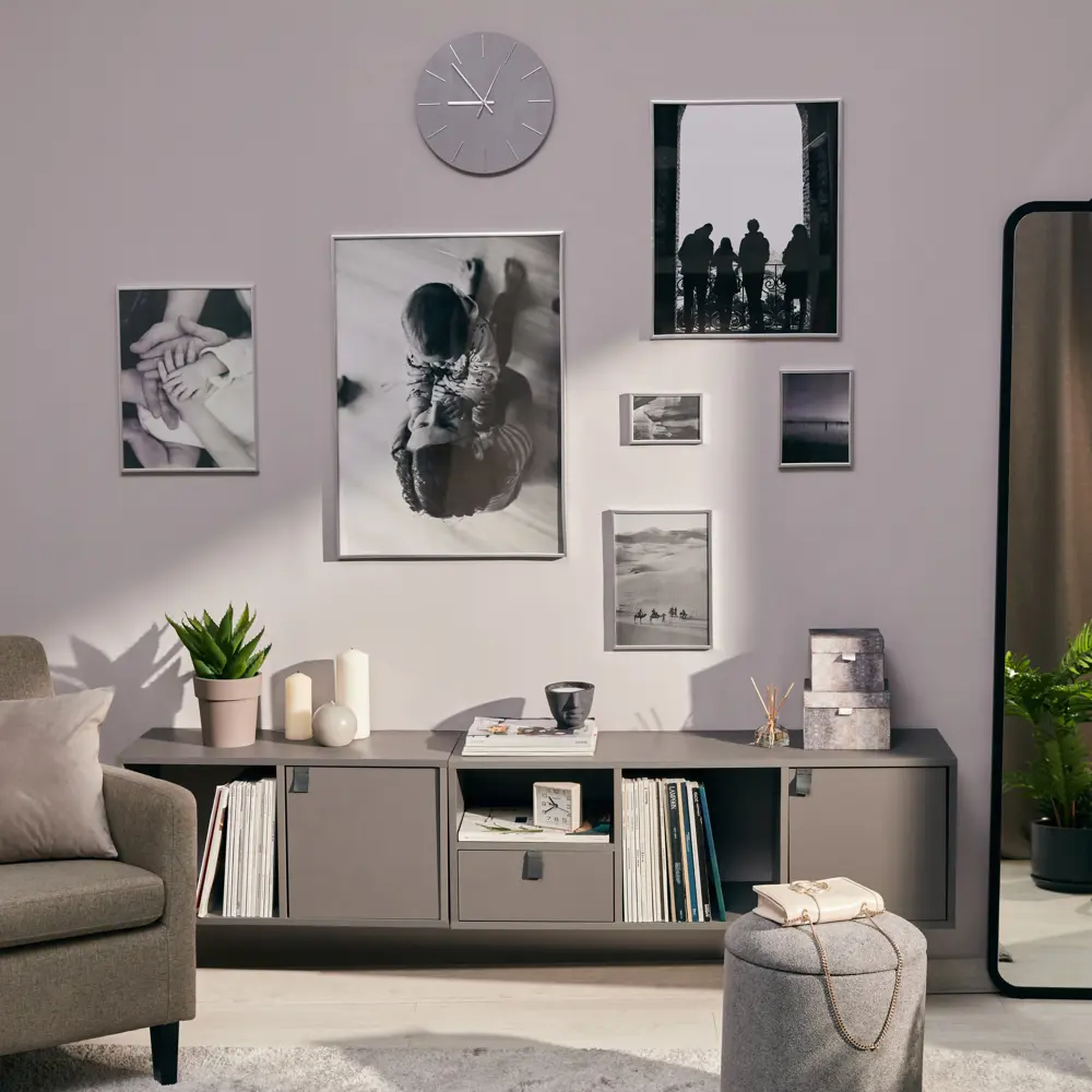 Фоторамка Inspire Lila серебристая 30×40 см для интерьерного декора 89050565 STLM-0824363 - Вид №4