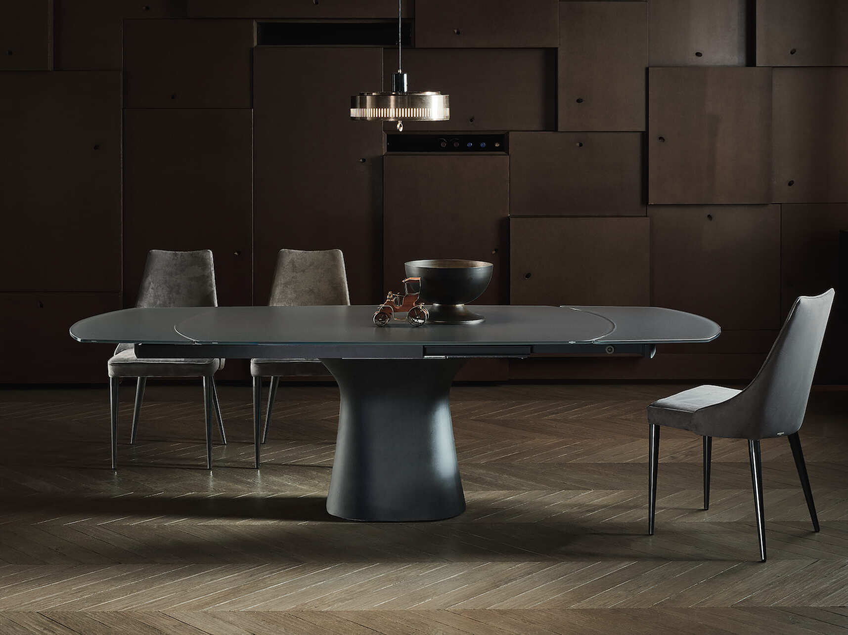 Овальный бетонный обеденный стол Bontempi Casa PODIUM ARCH-00106521 - Вид №10