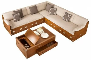 Caroti Модульный угловой диван из ткани с местом для хранения вещей Via montenapoleone 2048