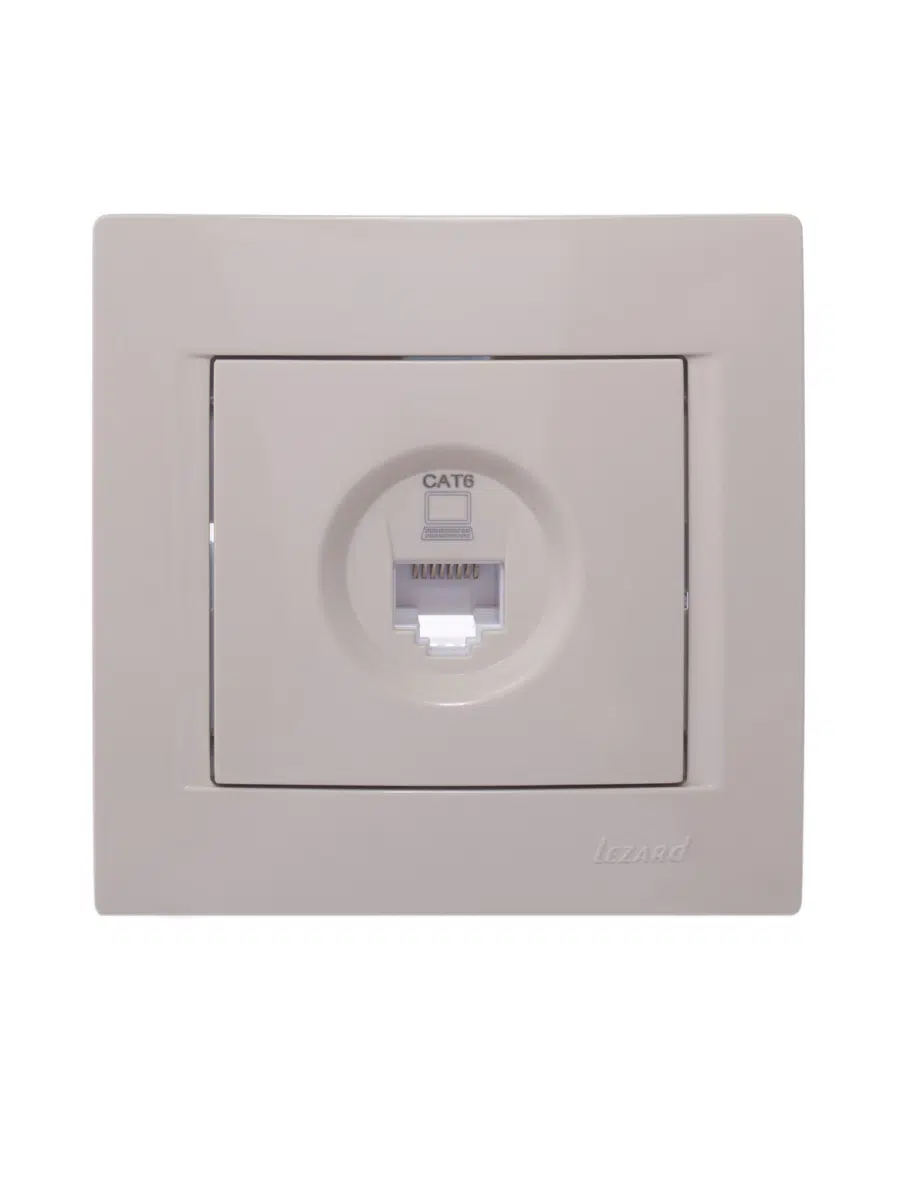 KARINA Розетка компьютерная Cat 6 кремовый LEZARD 707-0388-140 - Вид №8