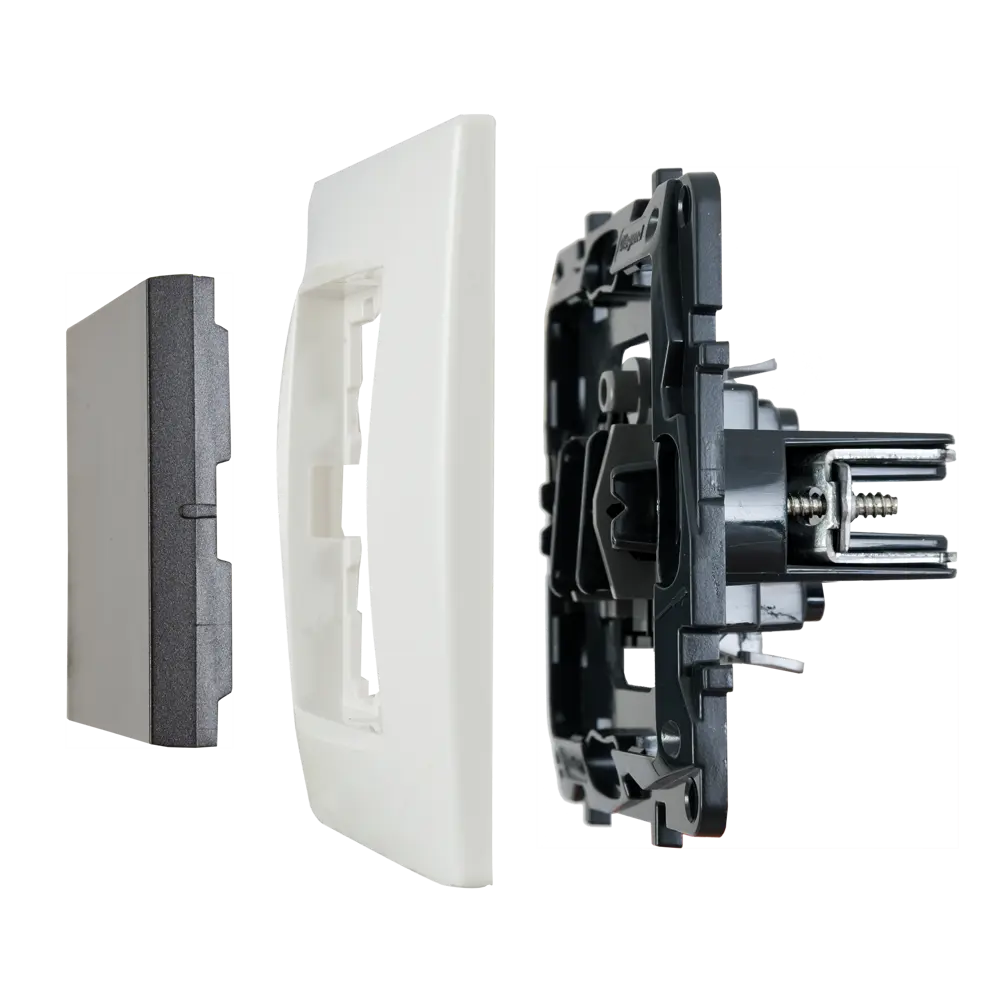 Переключатель одноклавишный - Legrand Structura - 10А 250В безвинтовые зажимы - магнезиум STLM-2036660 - Вид №5