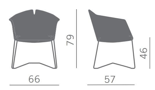 Кожаный стул для салазок Kastel Kuad ARCH-00135870 - Вид №2