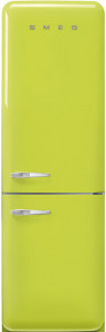 FAB32RLI5 Холодильник / отдельностоящий двухдверный холодильник, стиль 50-х годов, 60 см, цвет лайма, no-frost, петли справа SMEG