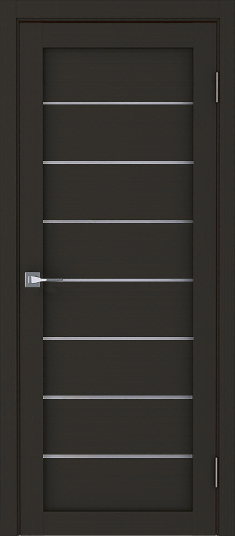 90903186 Межкомнатная дверь Модерн 10005 остеклённая без замка и петель в комплекте 200x80см каштан STLM-0420012 UBERTURE