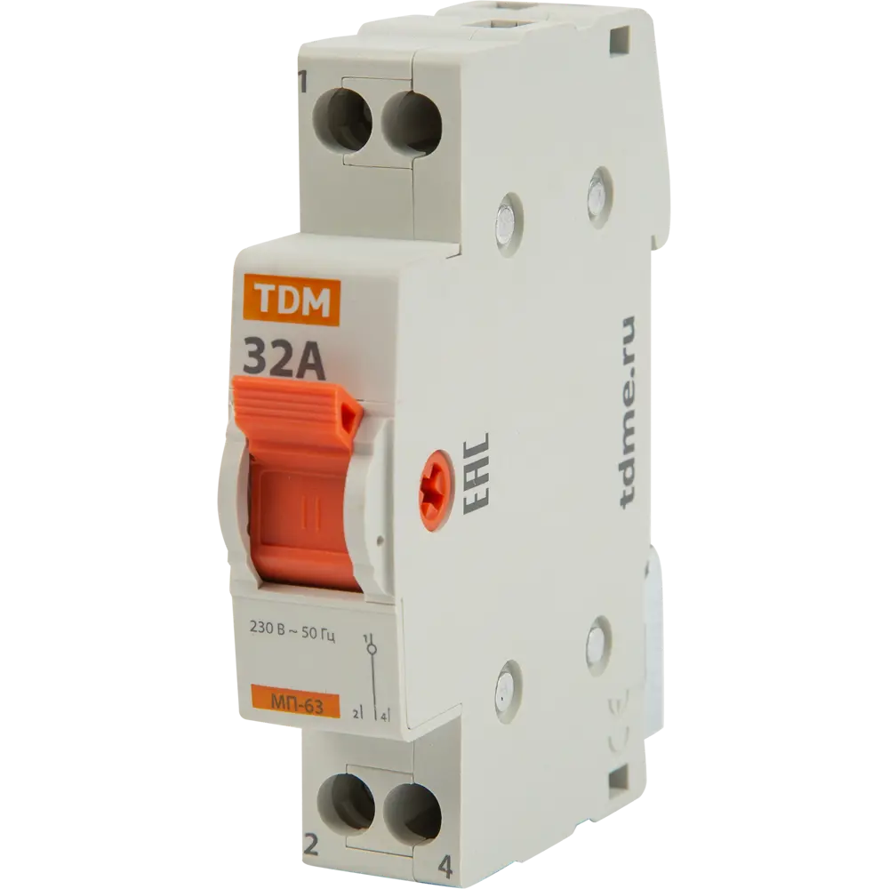 Выключатель нагрузки TDM Electric МП-63 32А трёхпозиционный 84399552 STLM-0049322