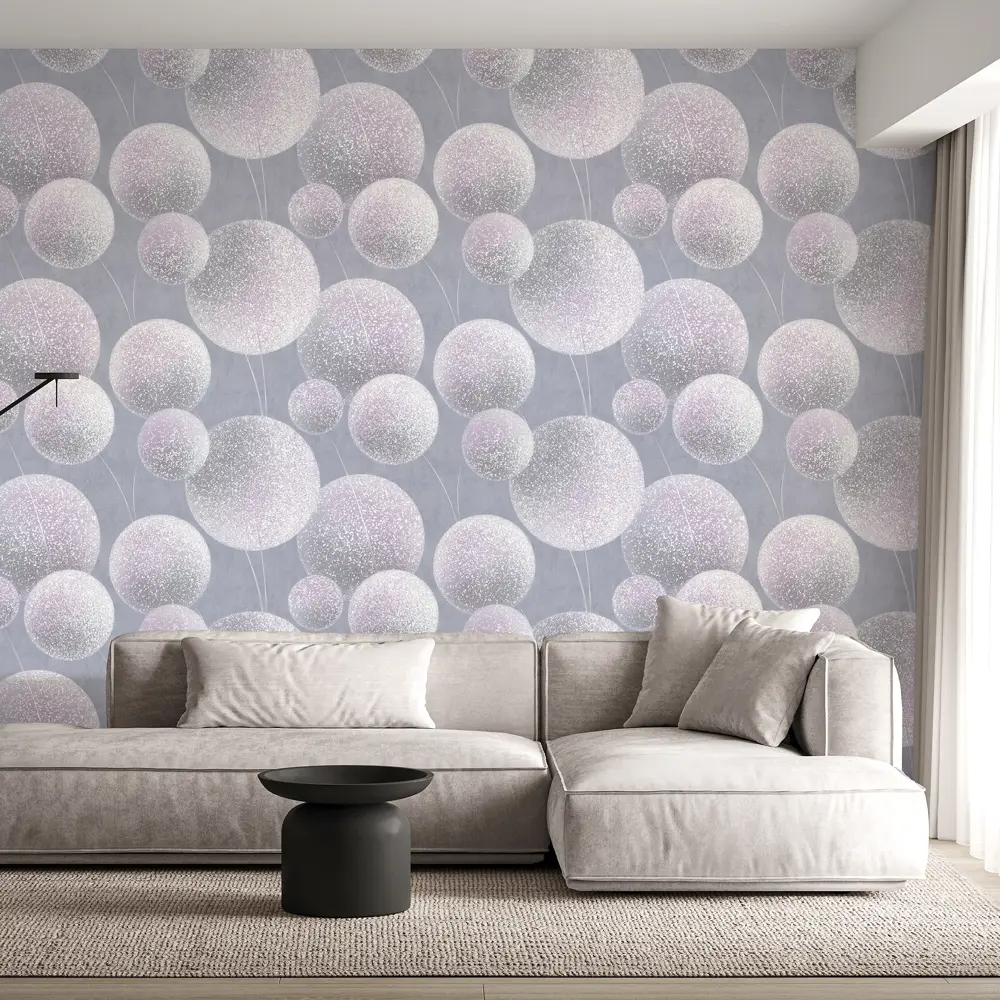 Обои флизелиновые Wall Decor Элис фиолетовые 1.06 м 75240-65 STLM-2011024 - Вид №3