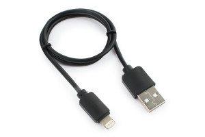 16249551 Кабель USB A(M) - Lightning, 0.5м, черный GCC-USB2-AP2-0.5M Гарнизон
