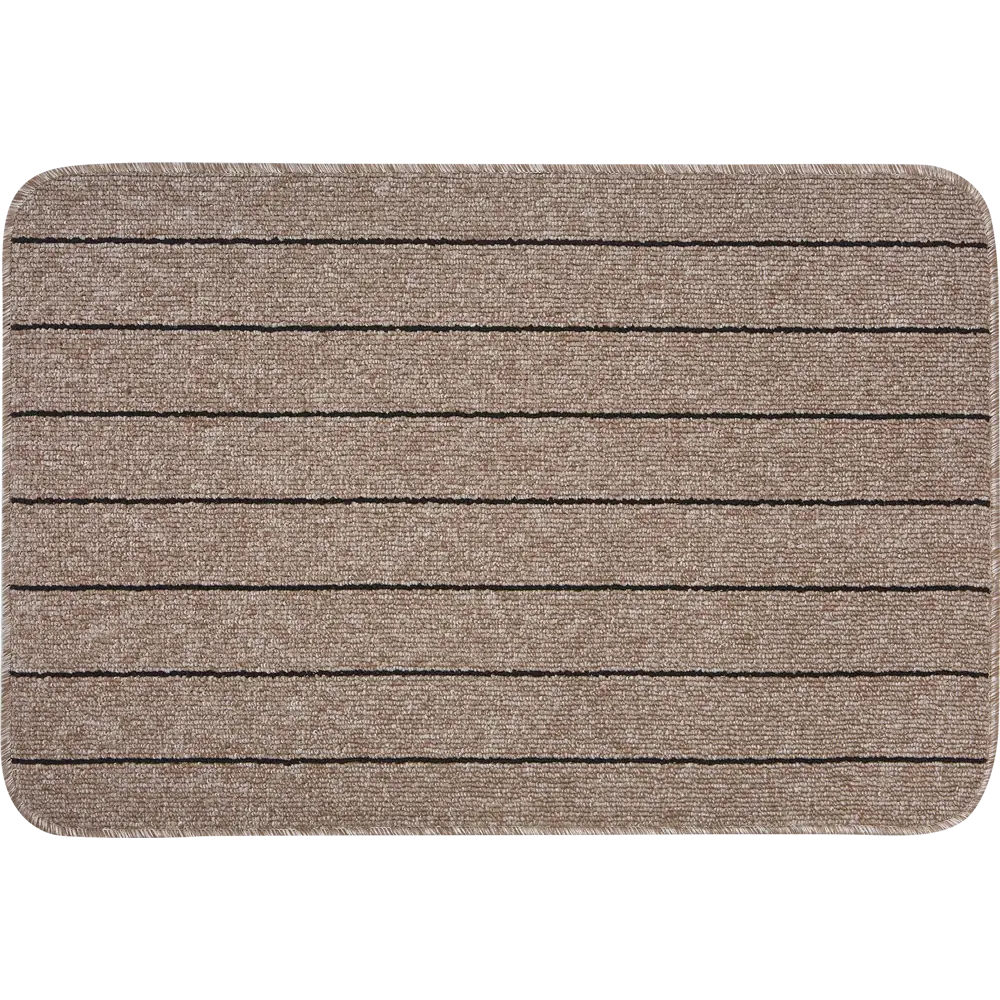 Коврик Como 67x100 см полипропилен цвет мокко/чёрный 82207826 STLM-2061835 Santreyd 