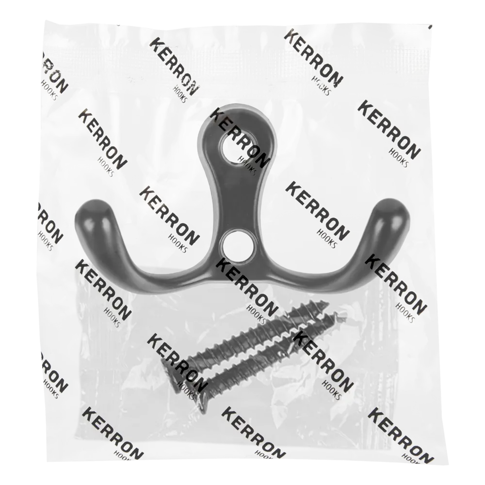 Крючок-вешалка Kerron KR0010, 55x30 мм, цвет чёрный STLM-2012215 - Вид №3