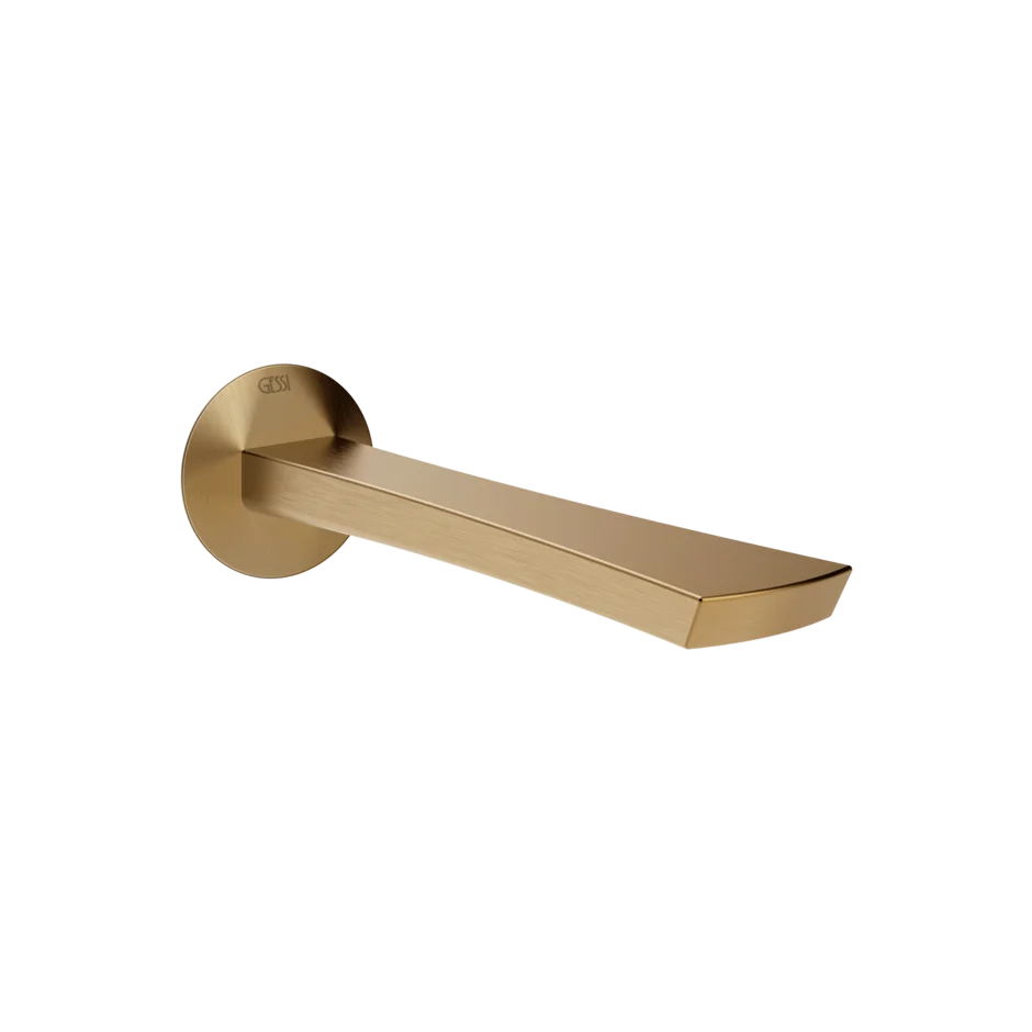Носик для умывальника 72102 726 Gessi Ventaglio ТЕПЛАЯ БРОНЗА BR. PVD 72102726
