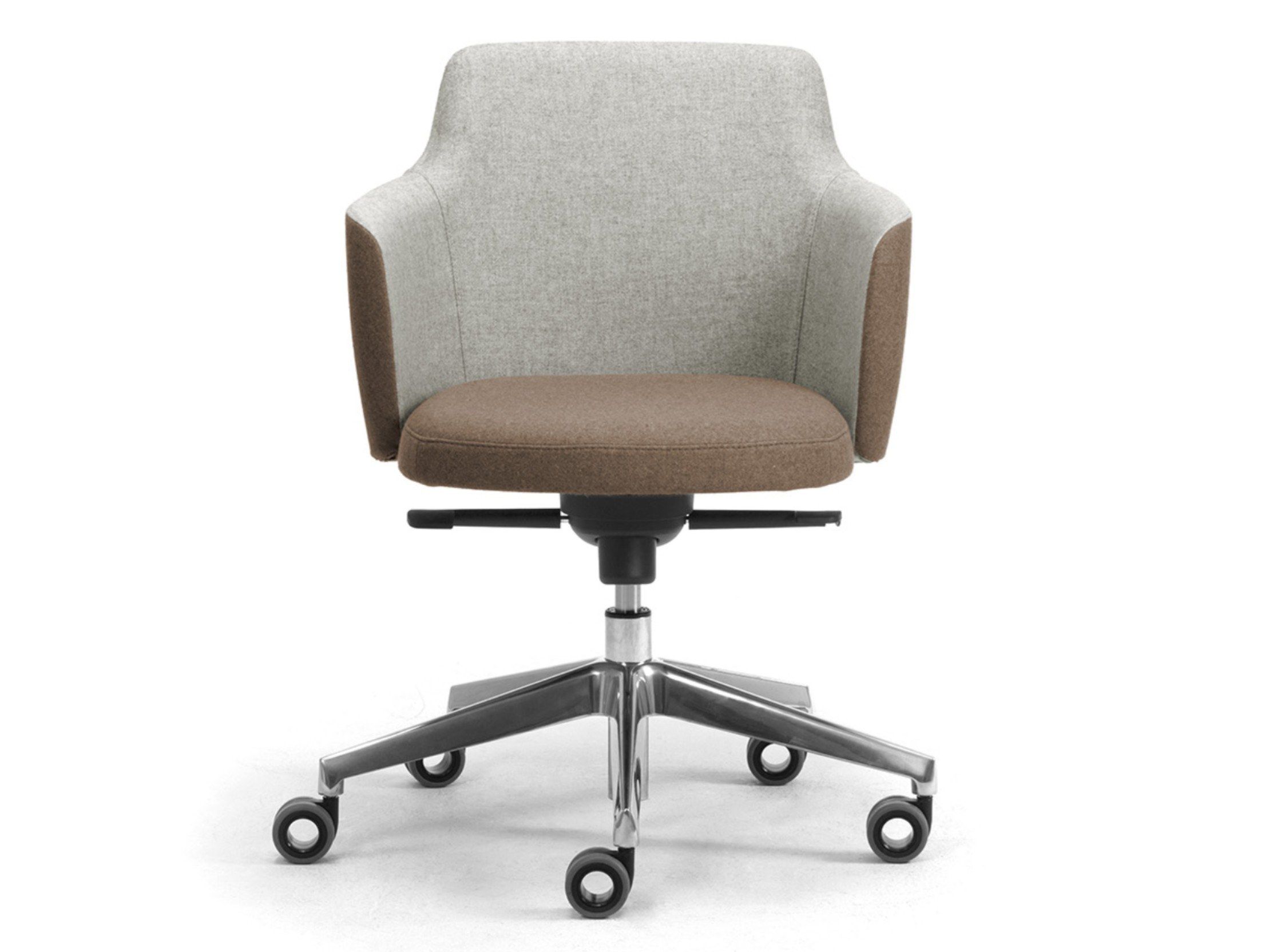 Шерстяное регулируемое по высоте офисное кресло с подлокотниками Leyform ARCH-00138514
